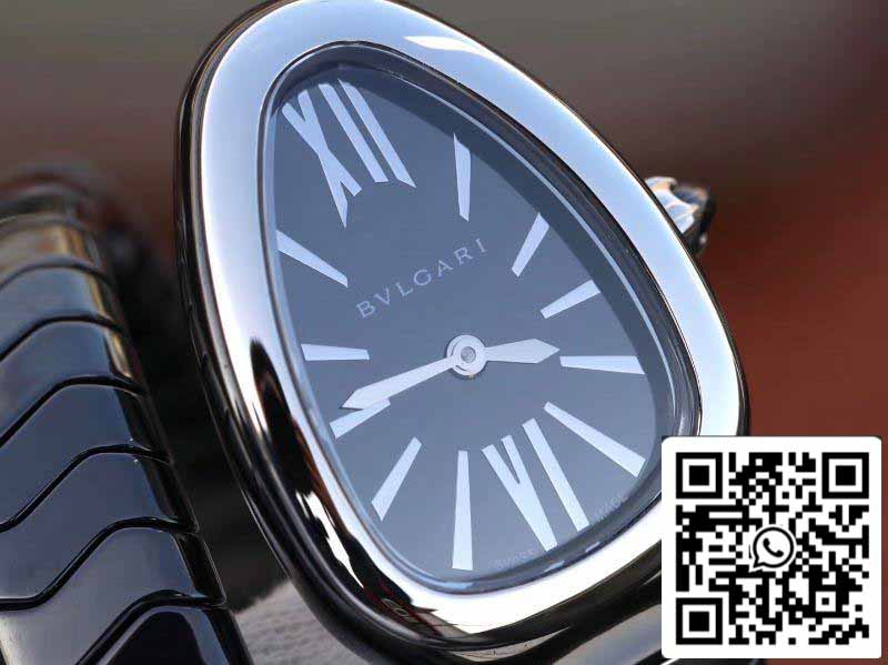 Bvlgari Srpenti Spiga 102735 1:1 edizione migliore BV Fabbrica Nero Acciaio Movimiento de cuarzo suizo