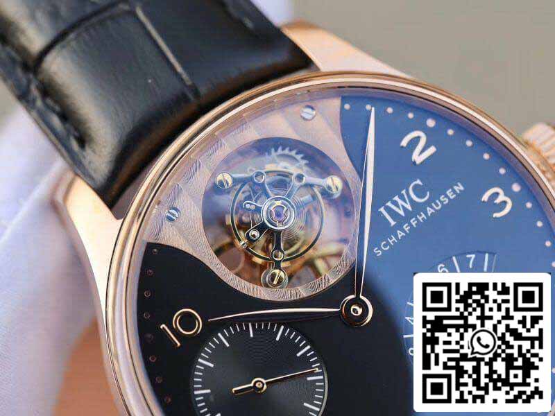 IWC Portuguese IW504210 Tourbillon 18K Rosegold 1:1 Best Edition Swiss automatic complicated tourbillon movimento