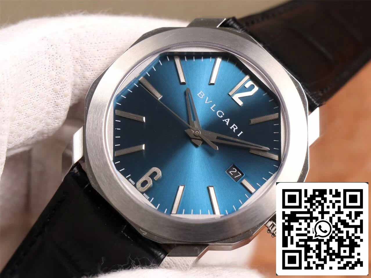Bvlgari Octo 102429 1:1 edición mejorada BV Fabbrica Light quadrante blu