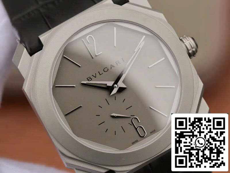 Bvlgari Octo Finissimo Extra Thin Automatic 103035 Reloj para hombre 1:1 edizione migliore Swiss BVL193 Nero Pelle cinturino