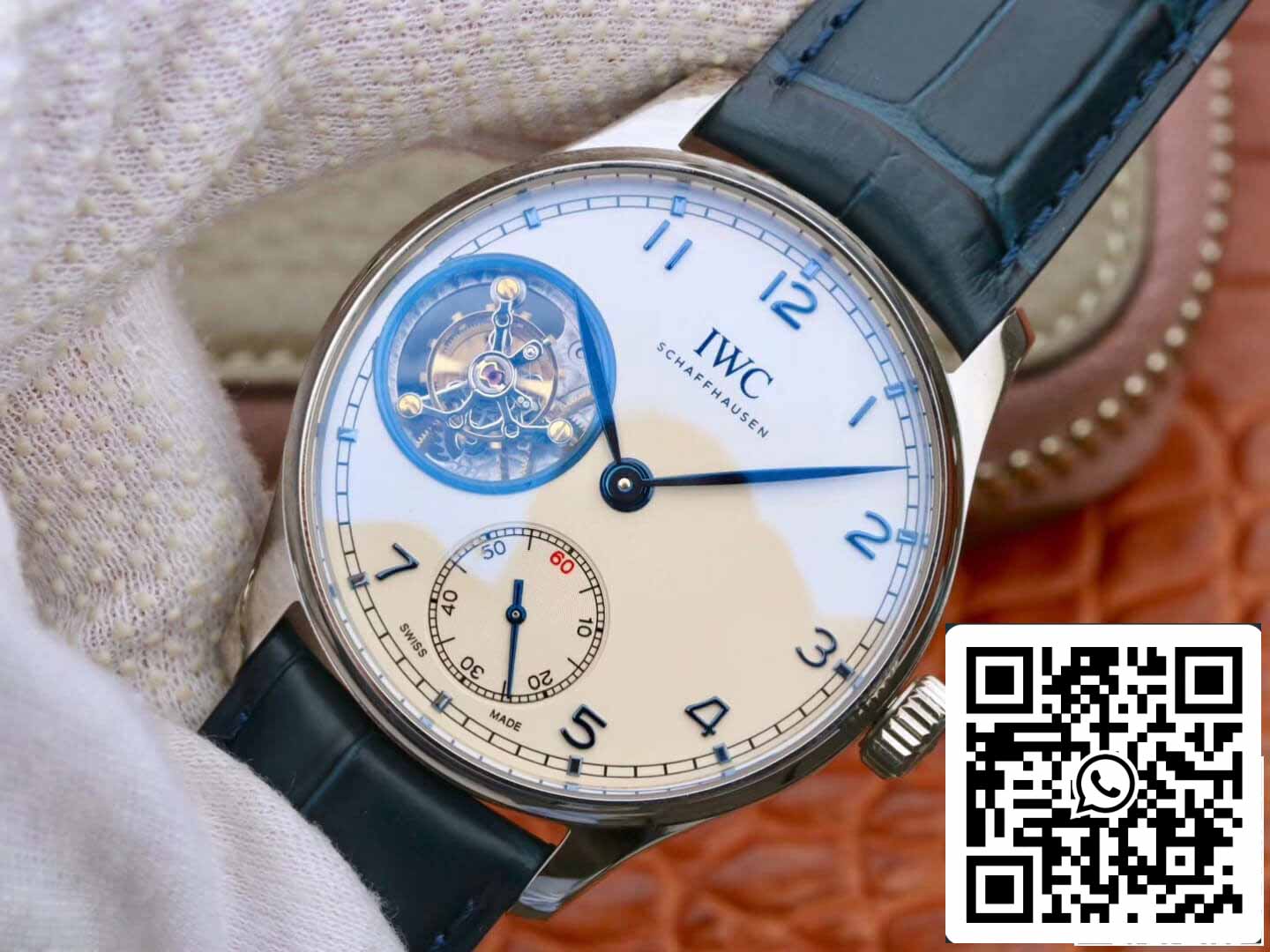 IWC Tourbillon portugués 1:1 Mejor edición ZF Fabbrica acciaio inossidabile