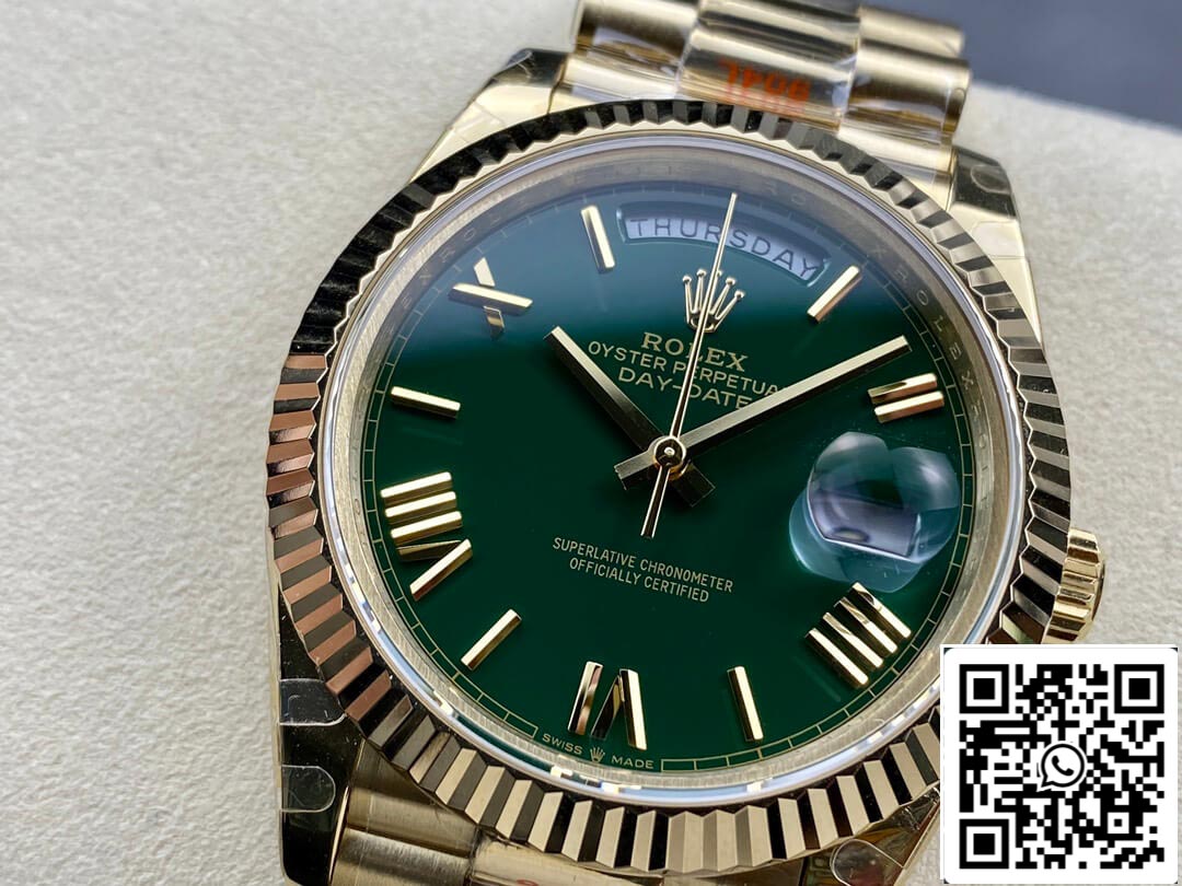 Rolex Day Date M228238-0061 1:1 edizione migliore GM Fabbrica quadrante verde