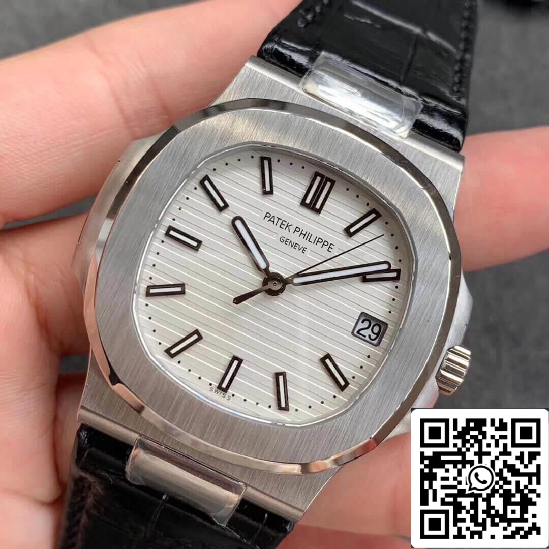 Patek Philippe Nautilus 5711G 1:1 Best Edition PPF Fabbrica V4 White Dial Swiss ETA324