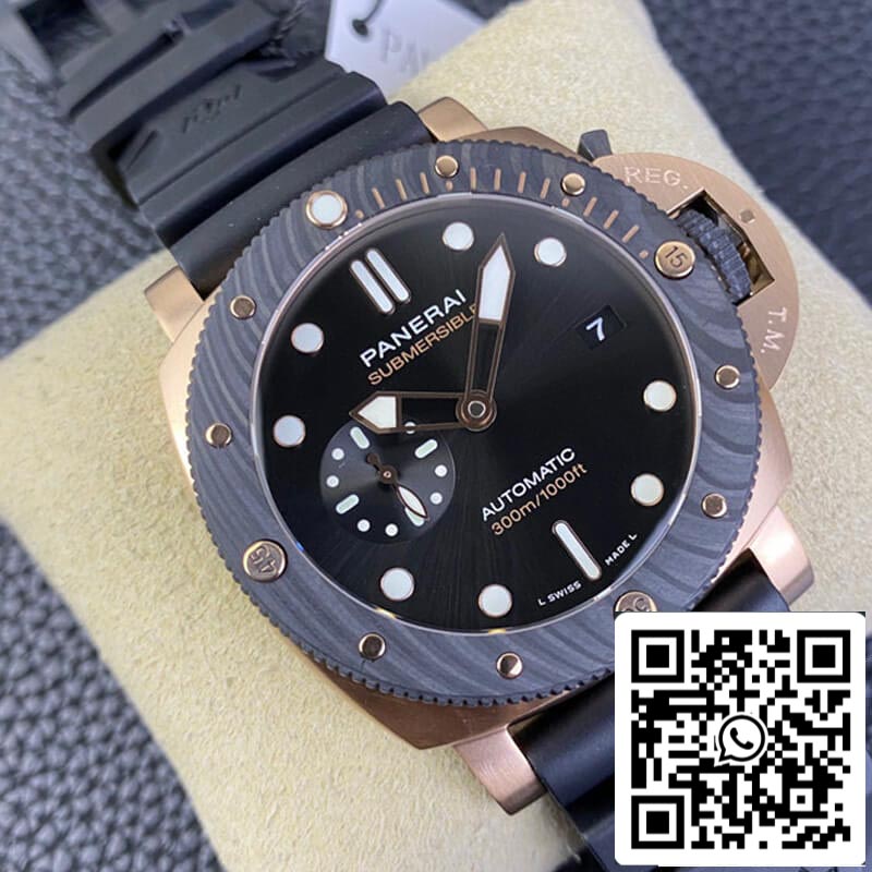 SBF Panerai Submersible PAM01070 1:1 edizione migliore VS Fabbrica quadrante nero