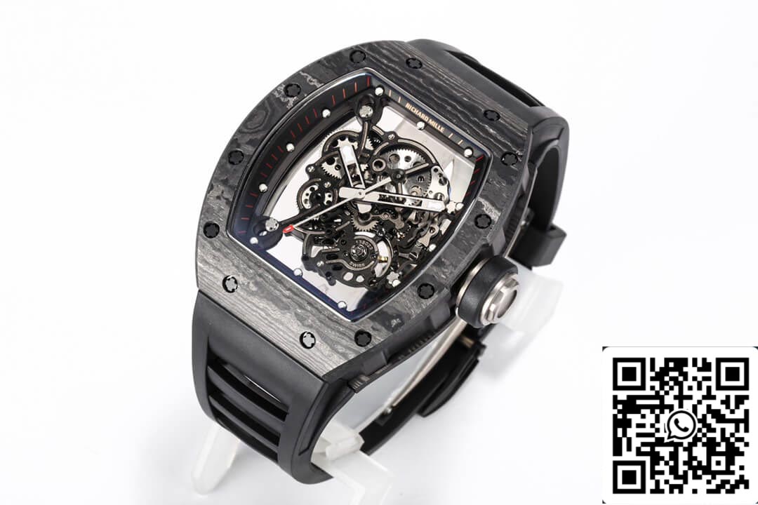 Richard Mille RM055 NTPT 1:1 edizione migliore BBR Fabbrica Nero fibra di carbonio quadrante