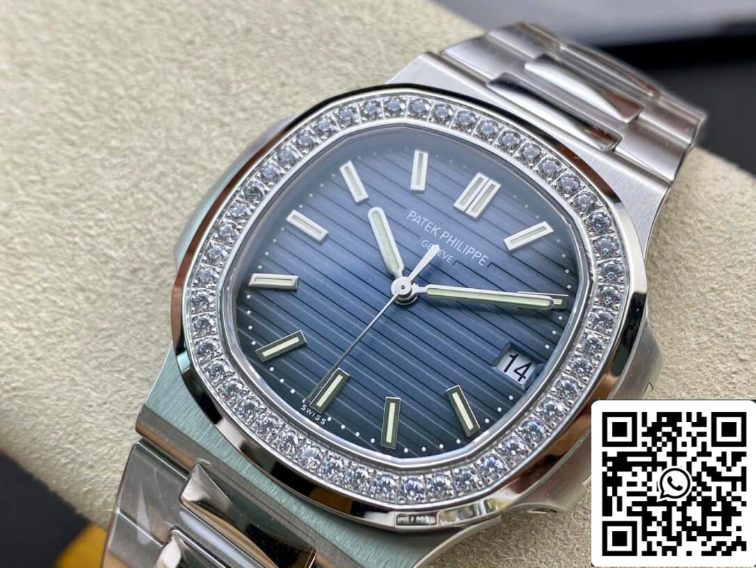 Patek Philippe Nautilus 5713/1G-010 1:1 Best Edition PPF Fabbrica V4 Blue Dial Swiss ETA324