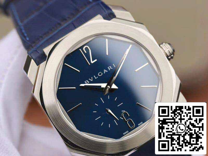 Bvlgari Octo Finissimo Extra Thin Automático 103035 quadrante blu Reloj para hombre 1:1 edizione migliore Swiss BVL193