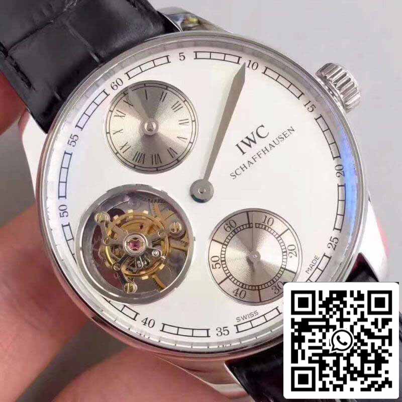 IWC Português IW544601 YL Fabbrica 1:1 Melhor Edição Suíço Turbilhão Mostrador Branco