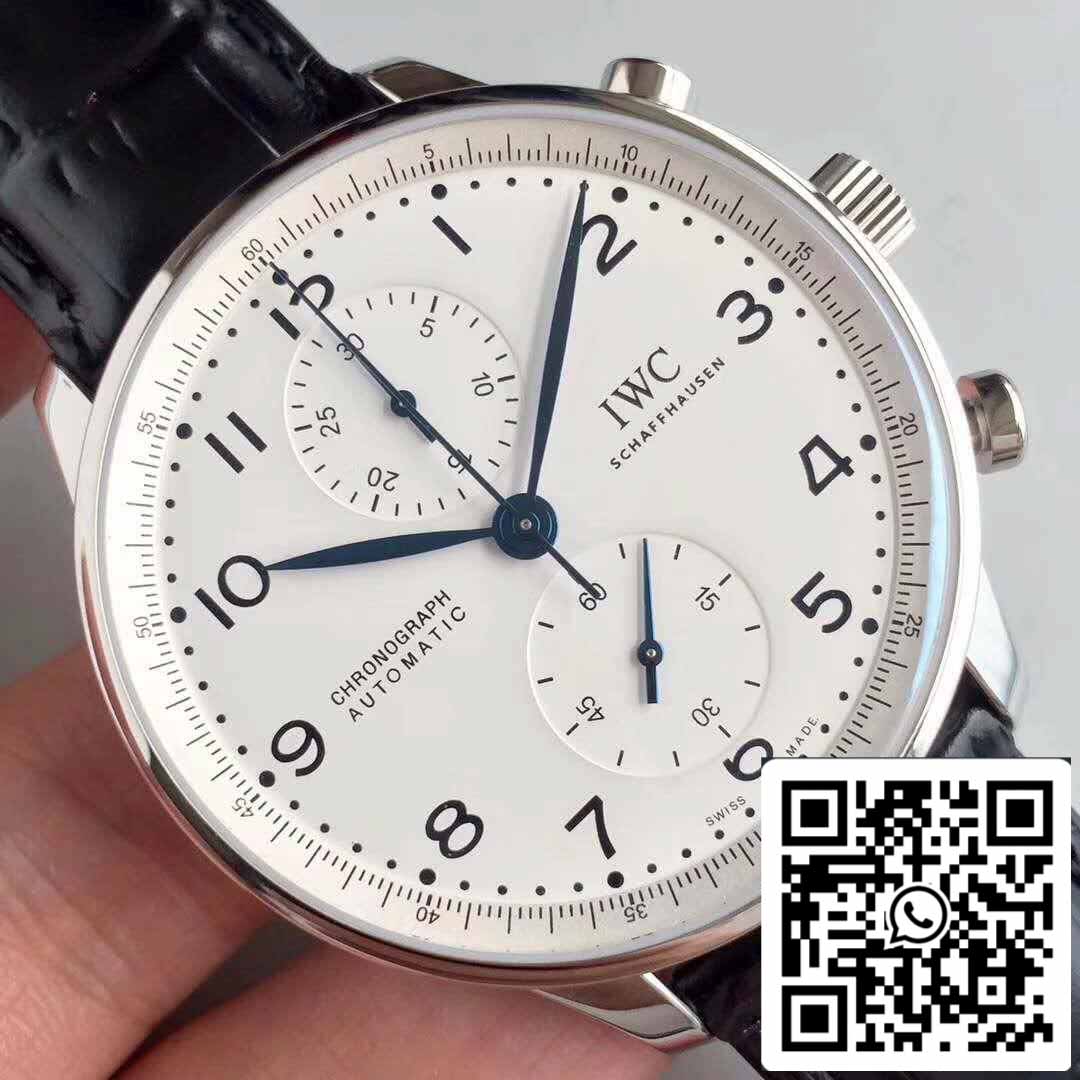 IWC Português IW371602 YL Fabbrica 1:1 Melhor Edição Suíço ETA69355 Mostrador Branco