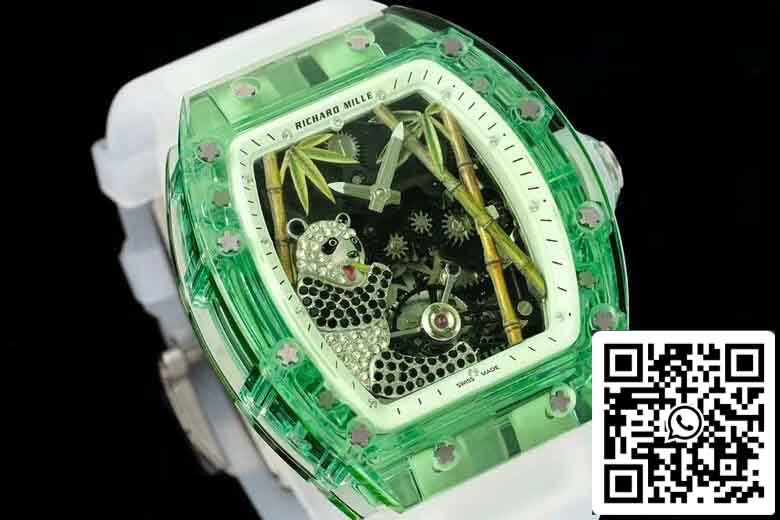 Richard Mille RM26-01 Tourbillon Best 1:1 Edition RM Fabbrica Green Transparent Case