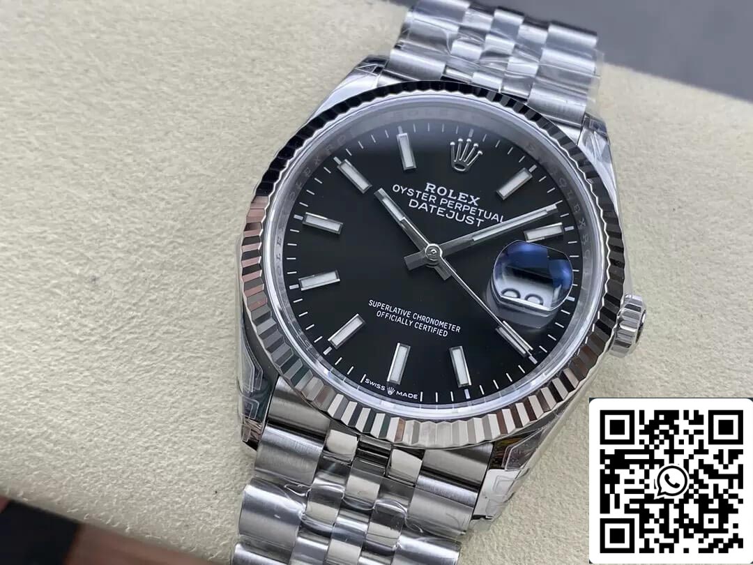 Rolex Datejust M126234-0015 36MM 1:1 edizione migliore VS Fabbrica quadrante nero