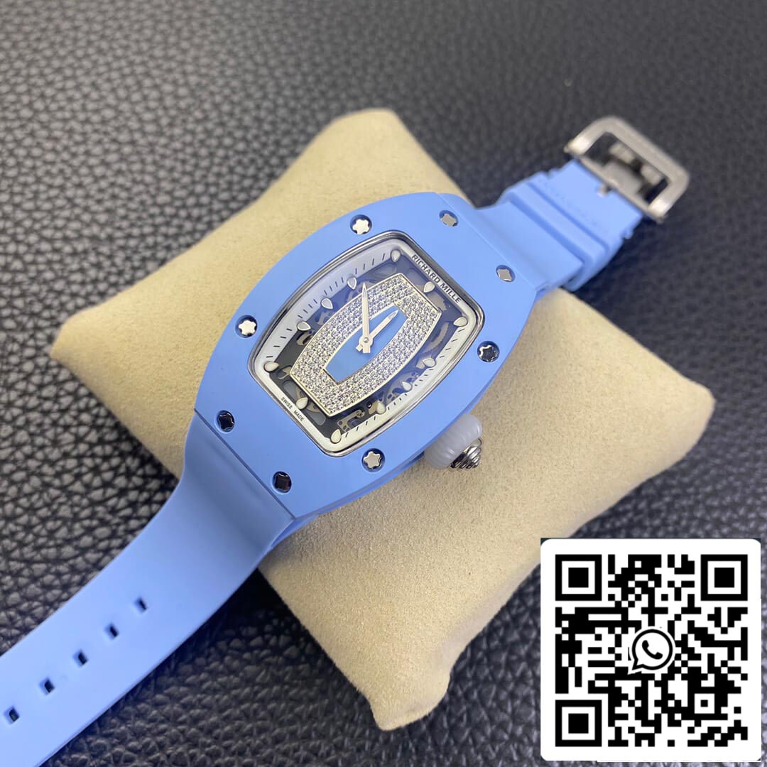 Richard Mille RM 07-01 1:1 Best Edition RM Fabbrica Blue Ceramic Case