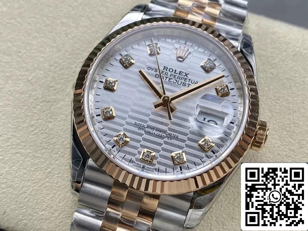 Rolex Datejust M126231-0039 36MM 1:1 edizione migliore VS Fabbrica quadrante argento
