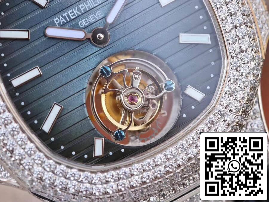 Patek Philippe Nautilus Jumbo 5711 R8 Fabbrica 1:1 Best Edition Swiss Tourbillon Blue Dial