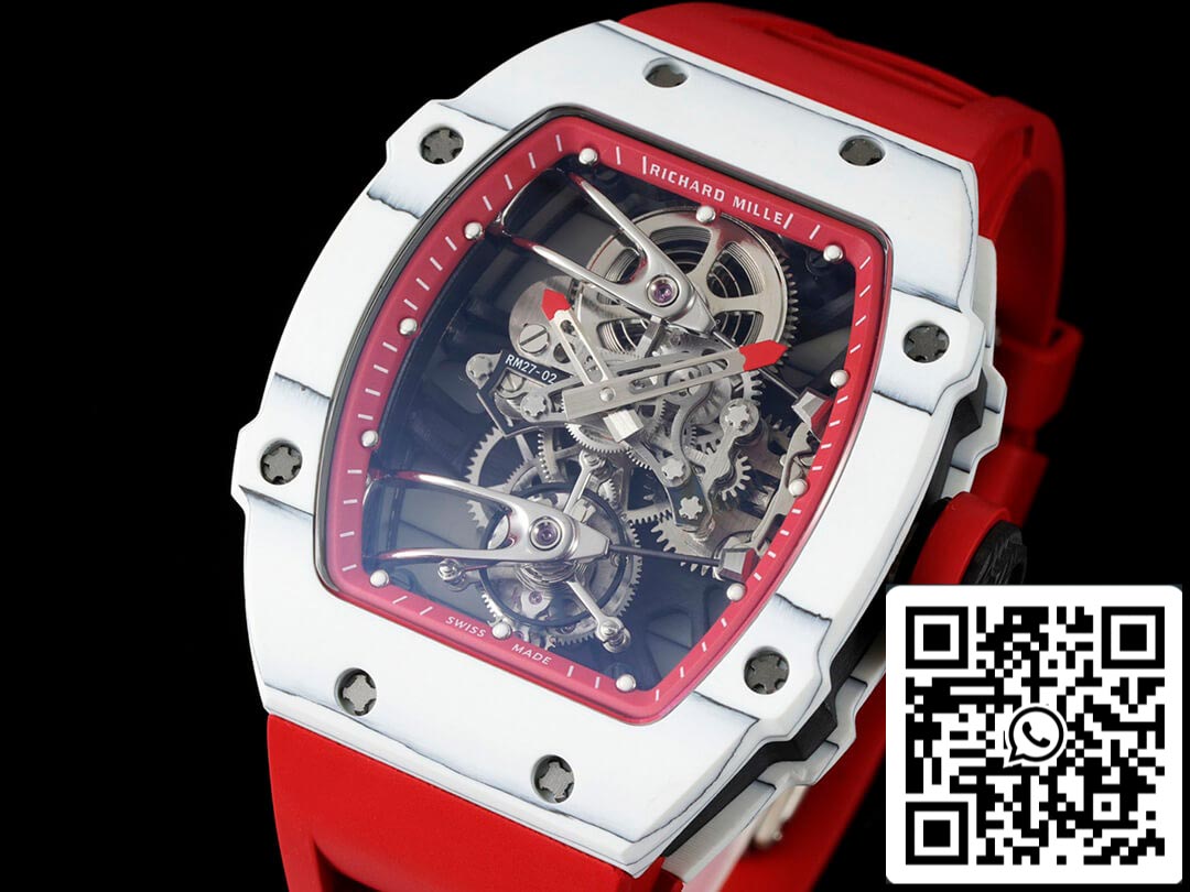 Richard Mille RM27-02 Rafael Nadal Tourbillon 1:1 Best Edition RM Fabbrica Red Rubber cinturino