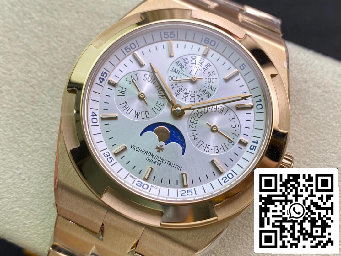 Vacheron Constantin Overseas 4300V/120R-B064 1:1 edizione migliore 8F Fabbrica Silvery quadrante bianco