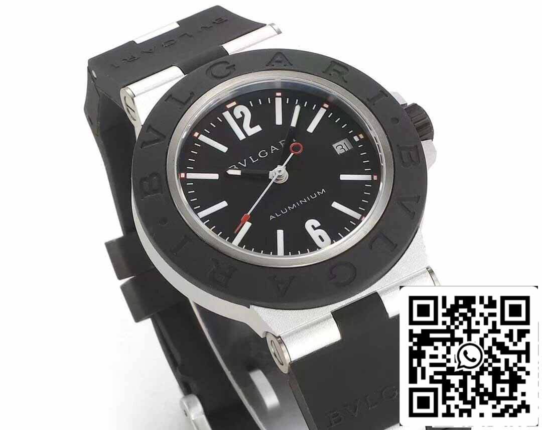 Bvlgari Aluminio 103445 1:1 edizione migliore BV Fabbrica quadrante nero