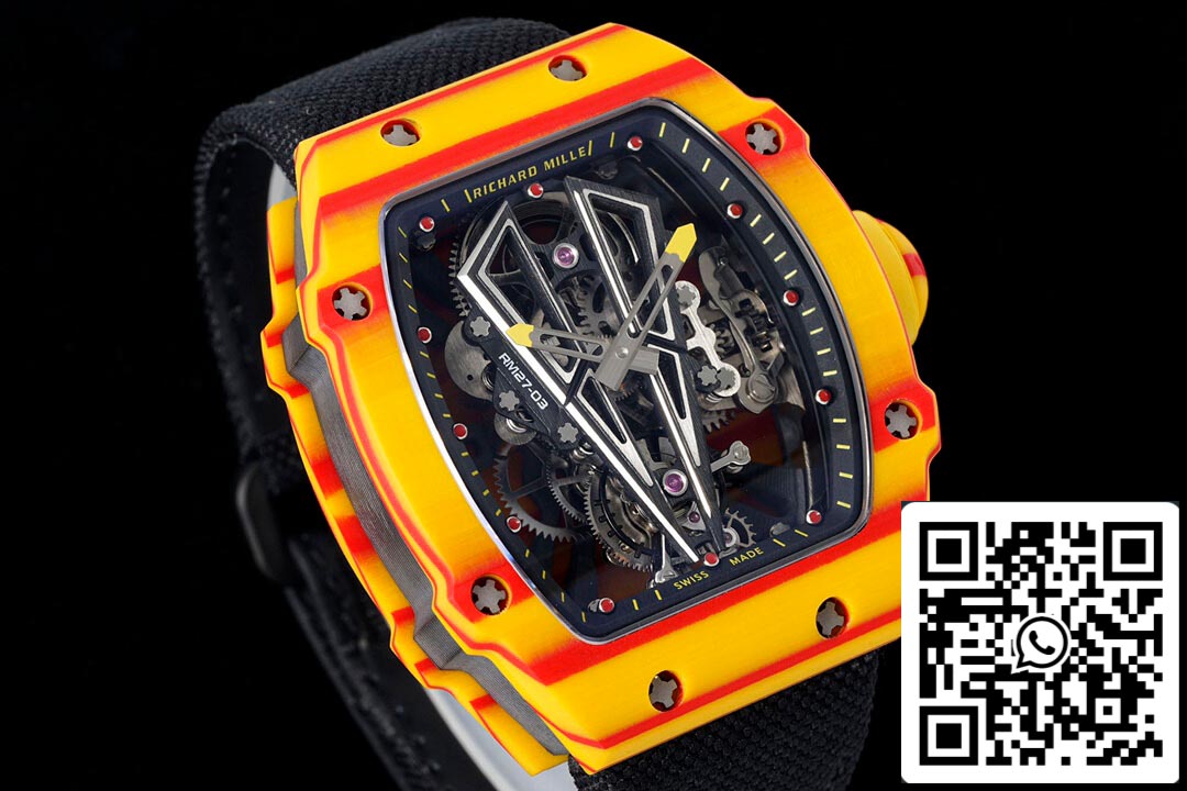 Richard Mille RM27-03 Rafael Nadal Tourbillon 1:1 Best Edition RM Fabbrica Black cinturino