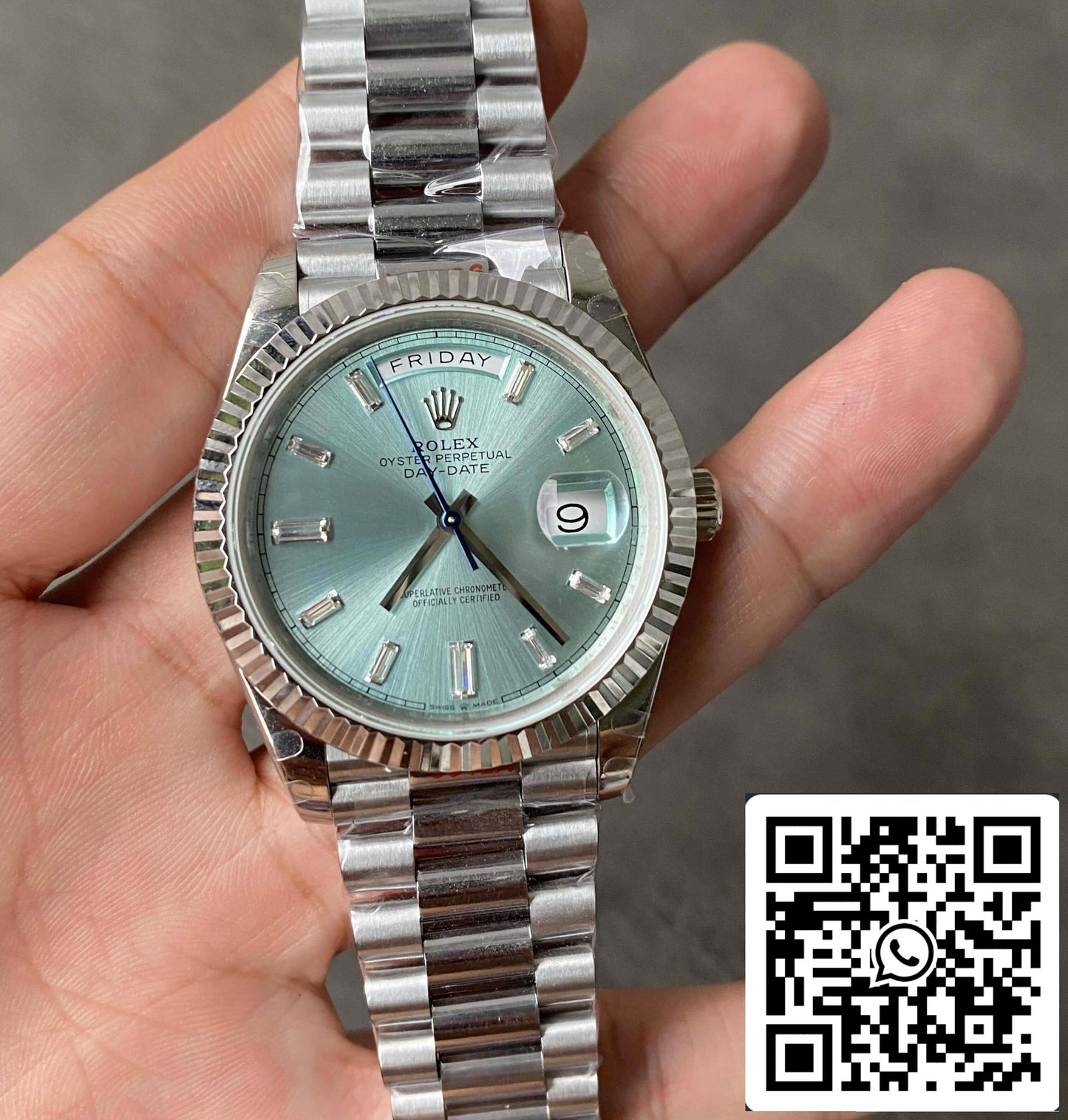 Rolex Day Date M228236-0006 1:1 edizione migliore GM Fabbrica quadrante blu