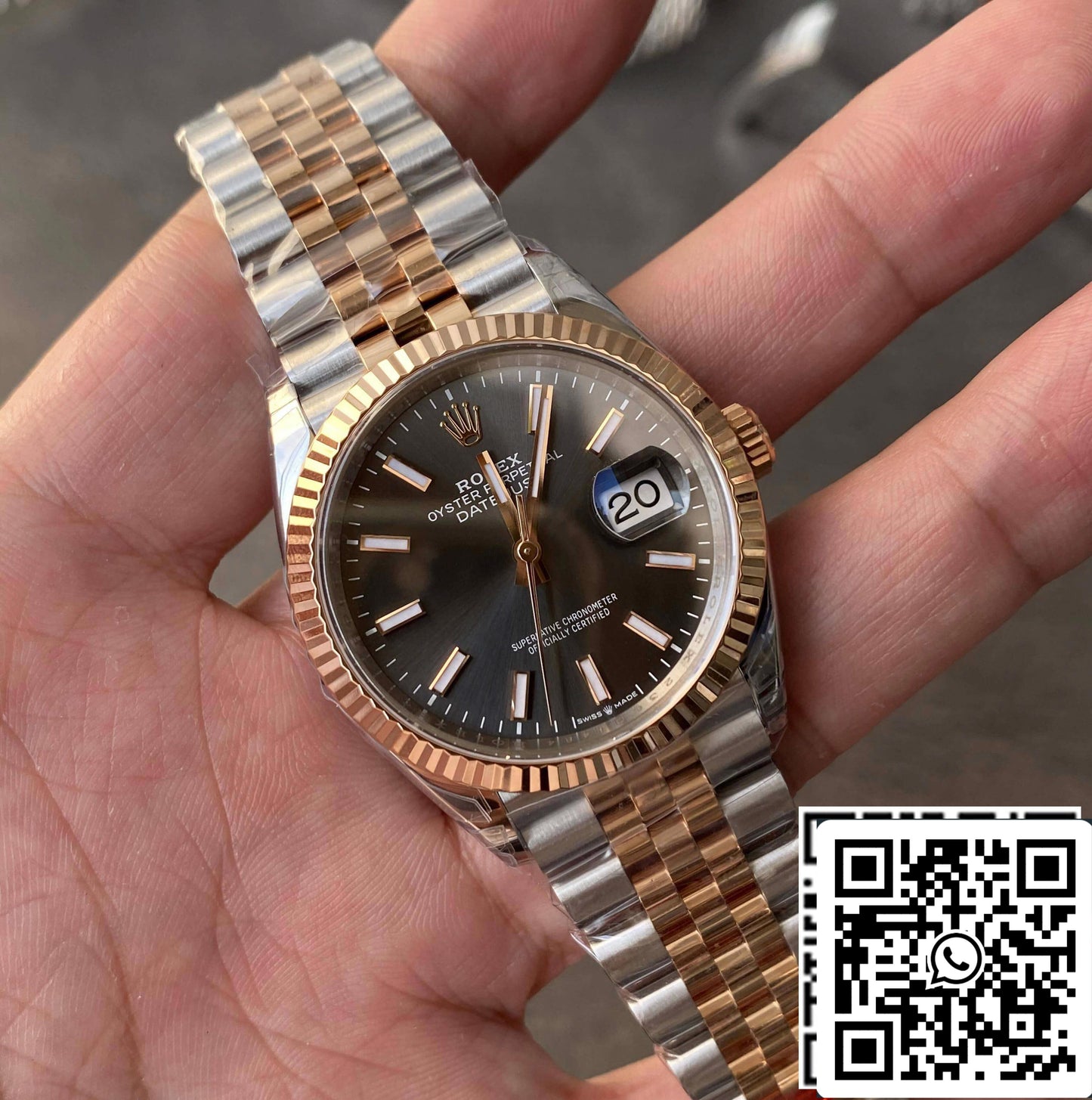 Rolex Datejust M126231-0013 36MM 1:1 edizione migliore VS Fabbrica Gray quadrante