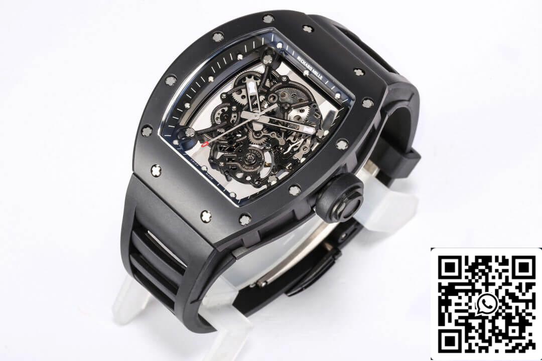Richard Mille RM-055 1:1 edizione migliore BBR Fabbrica V2 Nero ceramica Cassa