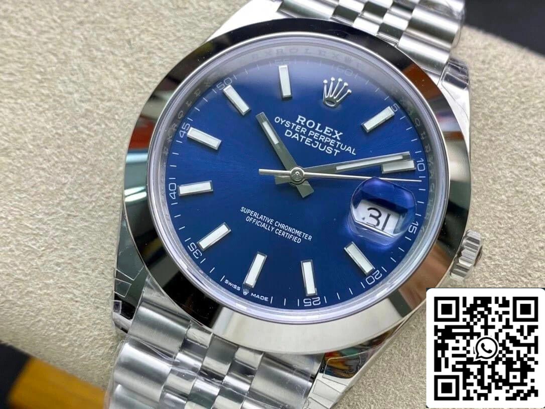 Rolex Datejust M126300-0002 41MM 1:1 edizione migliore VS Fabbrica quadrante blu