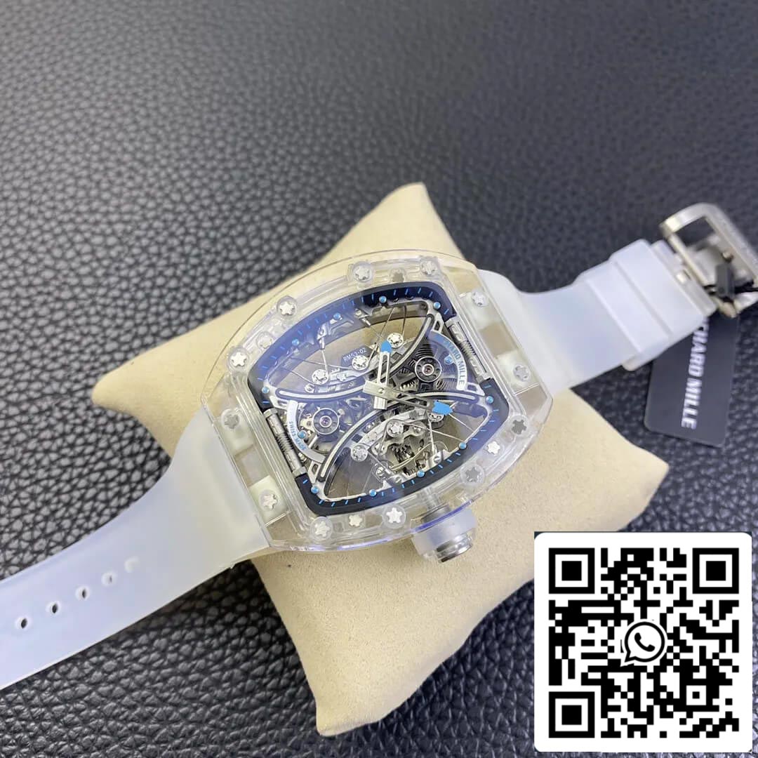 Richard Mille RM053-02 1:1 Best Edition RM Fabbrica Transparent Tourbillon Skeleton Dial