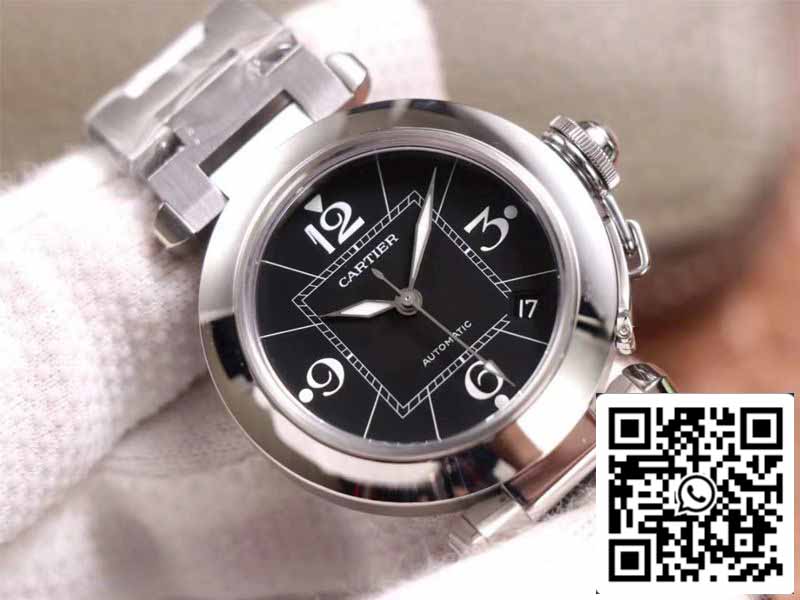 Cartier Pasha W31076M7 1:1 Best Edition V9 Fabbrica Black Dial Swiss Cal.049
