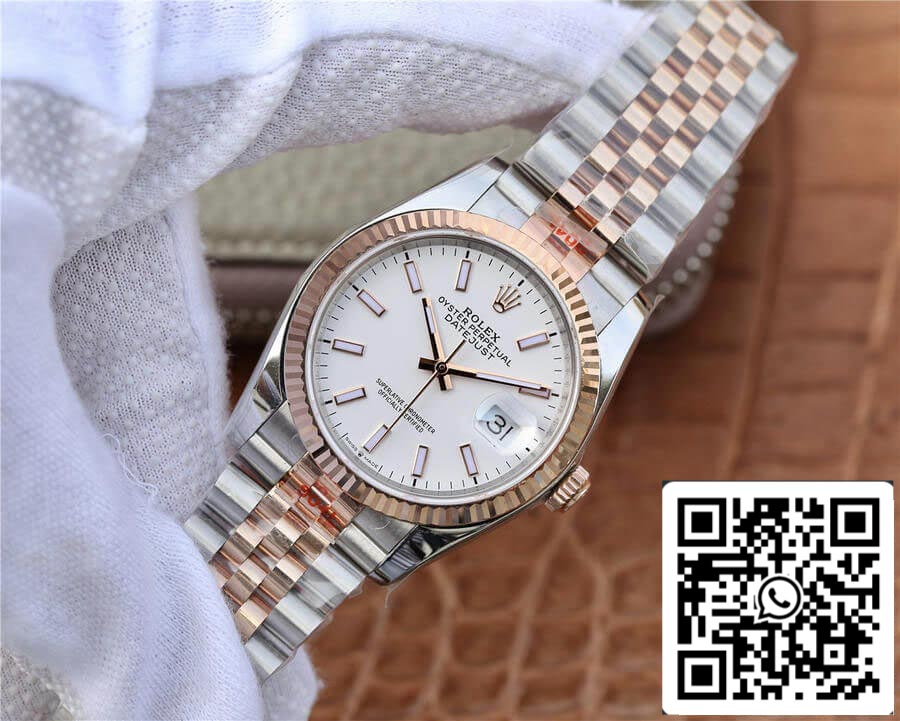 Rolex Datejust M126231-0017 36MM 1:1 edizione migliore GM Fabbrica quadrante bianco