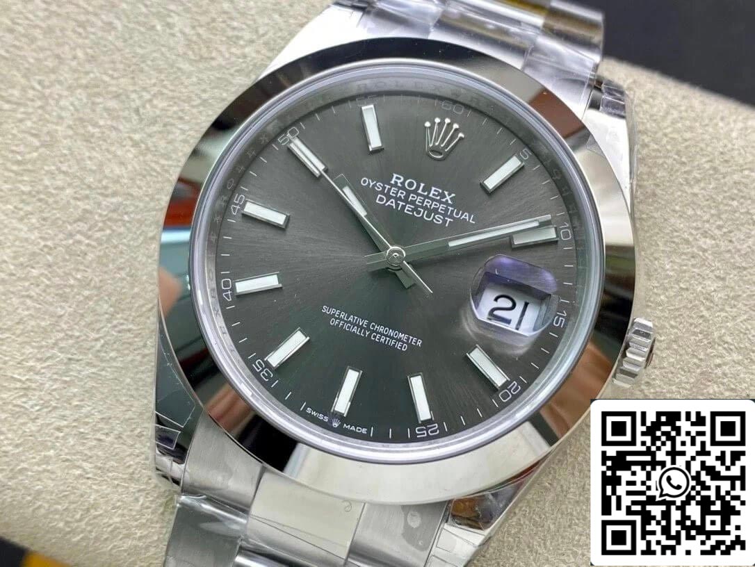 Rolex Datejust M126300-0007 41MM 1:1 edizione migliore VS Fabbrica Gray quadrante