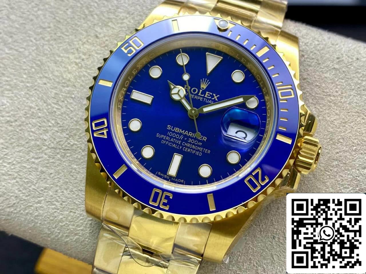 Rolex Submariner M116618LB-0003 3135 movimento 40mm VS Fabbrica quadrante blu
