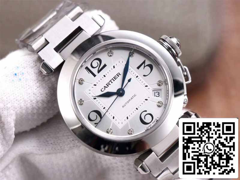 Cartier Pasha W31073M7 1:1 Best Edition V9 Fabbrica Esfera plateada Calibre suizo 049