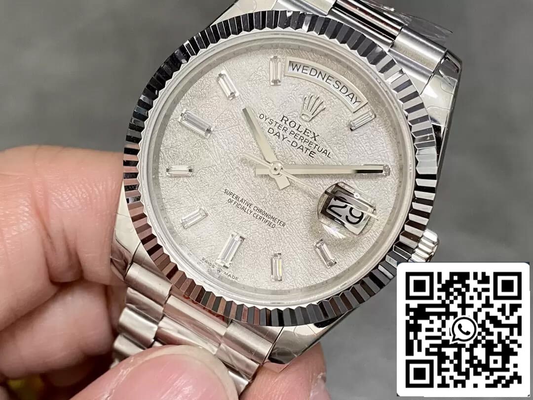 Rolex Day Date M228236-0011 1:1 edição melhor GM Fabbrica quadrante em meteorito V2