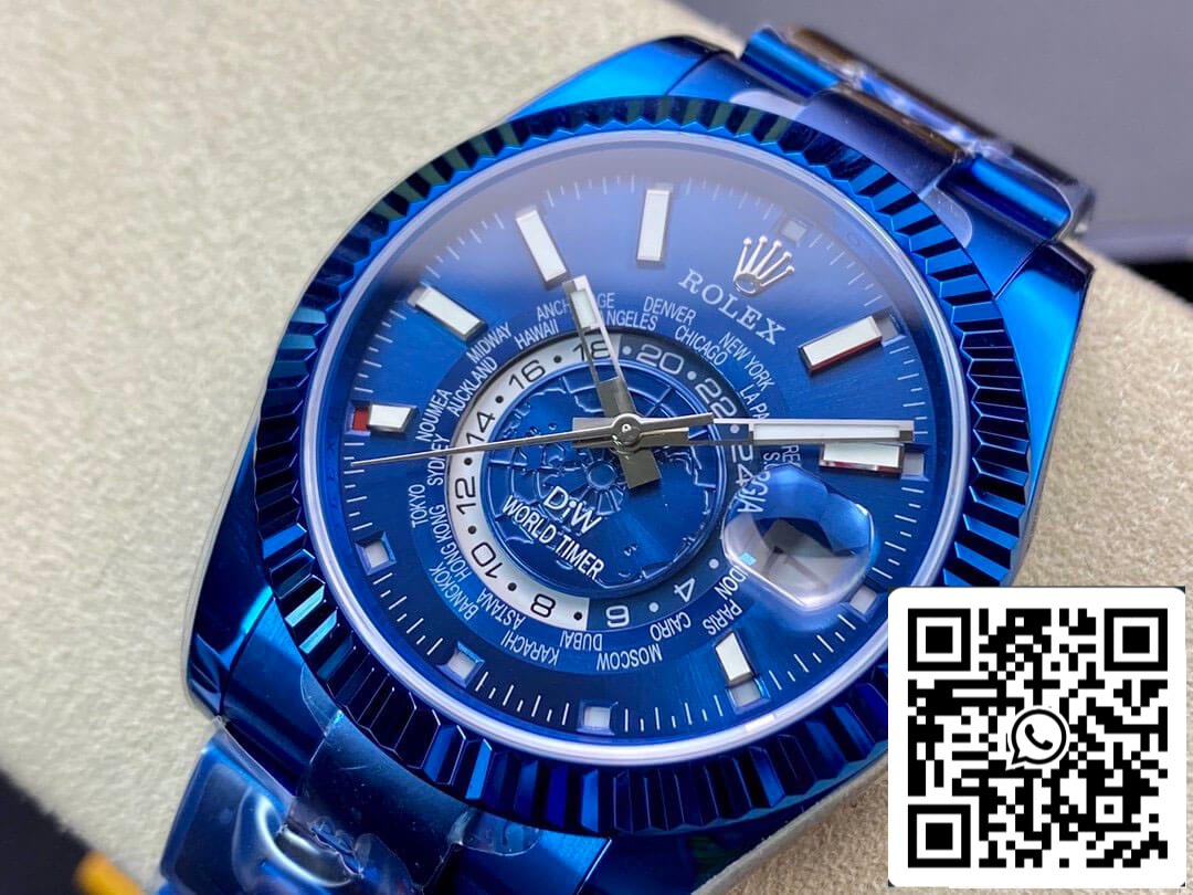 Rolex Sky Dweller 40MM WWF Fabbrica DIW Blue Dial Best 1:1 Edition WWF Fabbrica