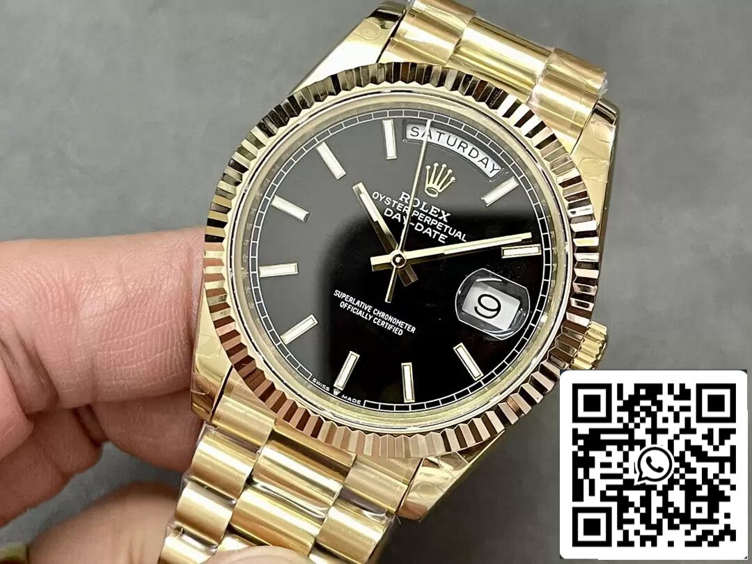 Rolex Day Date M228238-0067 1:1 edizione melhor GM Fabbrica quadrante nero V2