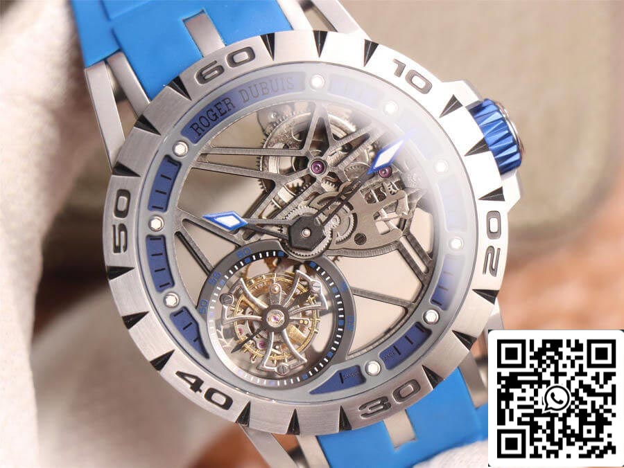 Roger Dubuis Excalibur Spidr RDDBEX0479 1:1 edizione migliore JB Fabbrica Tourbillon Skeleton Dial