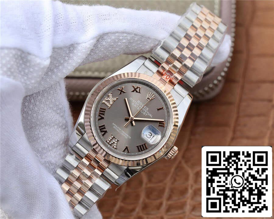 Rolex Datejust M126231-0023 36MM 1:1 edizione migliore GM Fabbrica Grigio quadrante