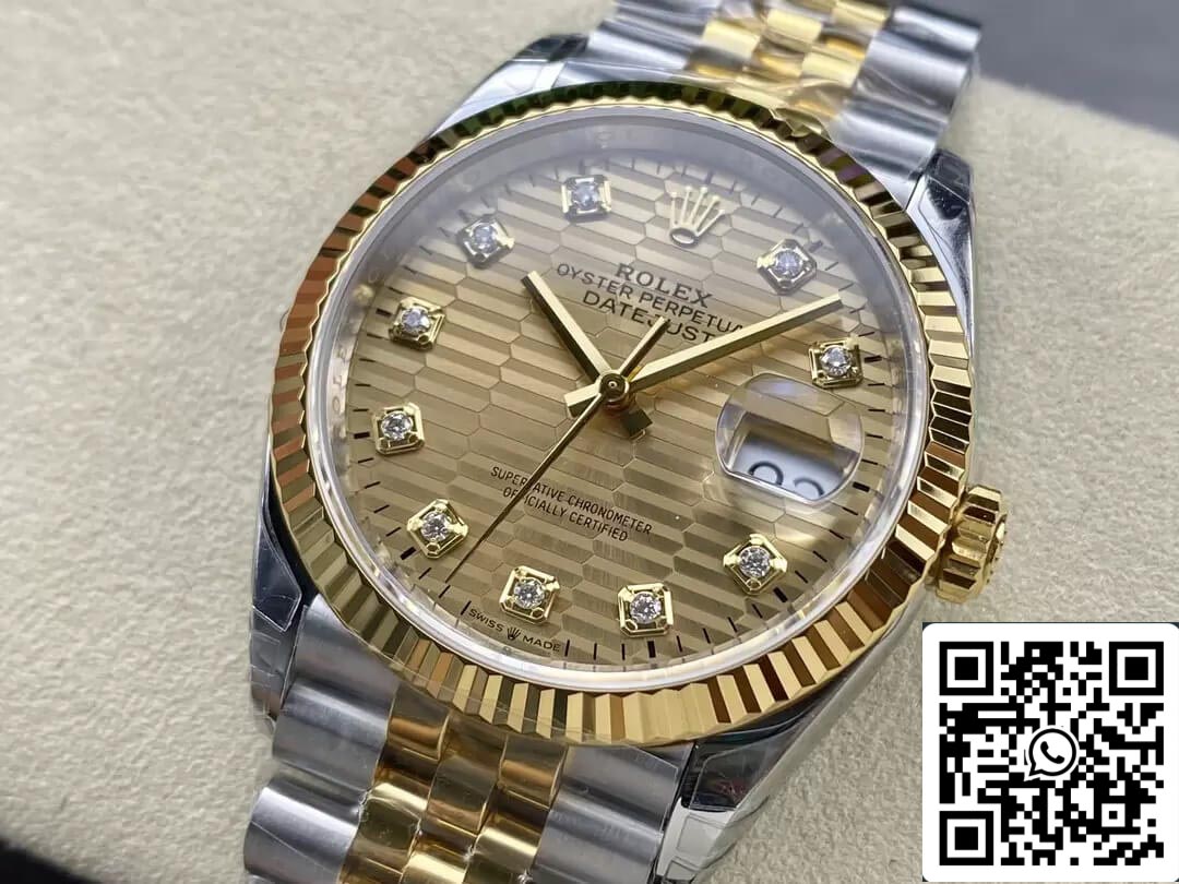 Rolex Datejust M126233-0045 36MM 1:1 edizione migliore VS Fabbrica Diamond quadrante