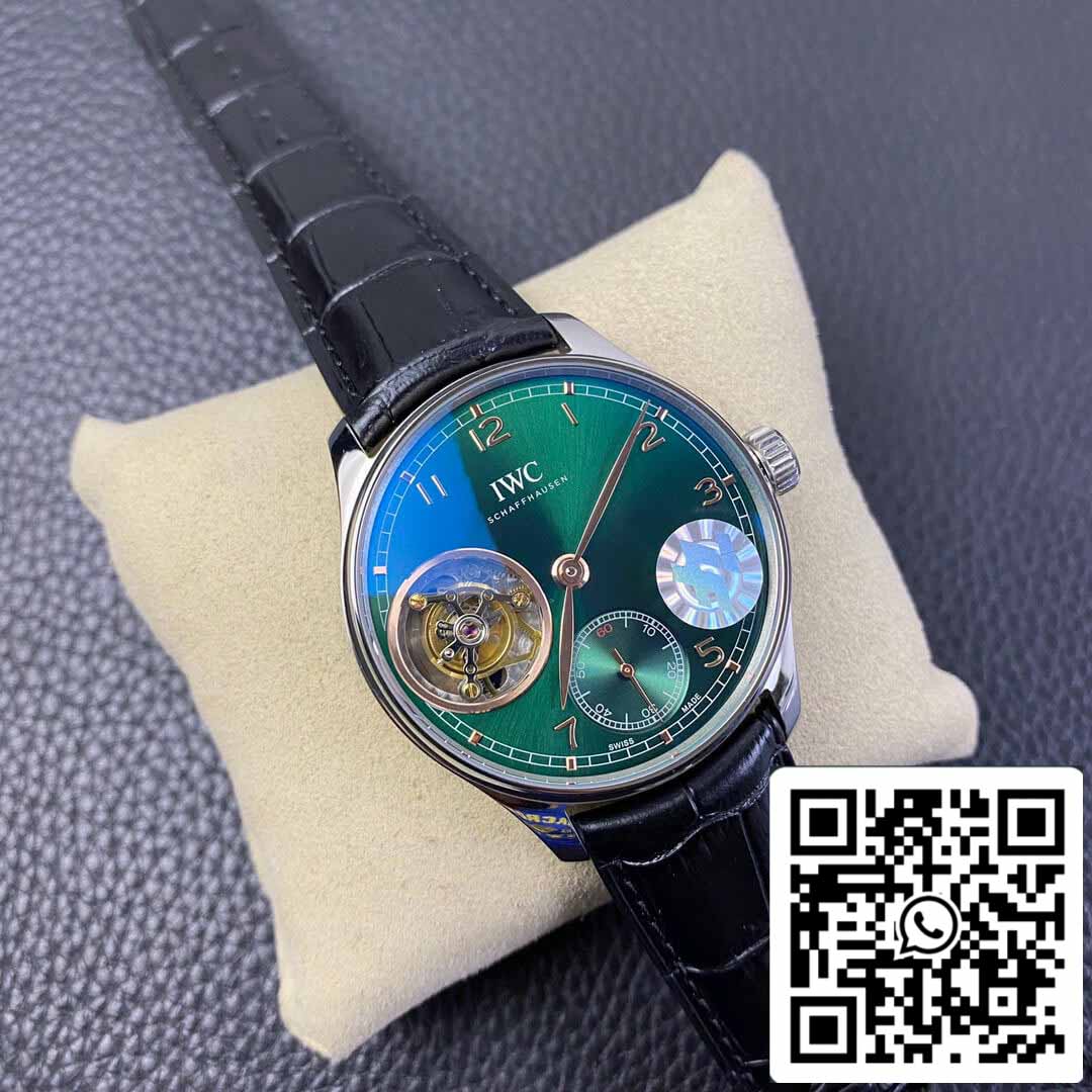 IWC Portuguese Tourbillon 1:1 Best Edition ZF Fabbrica Green Dial