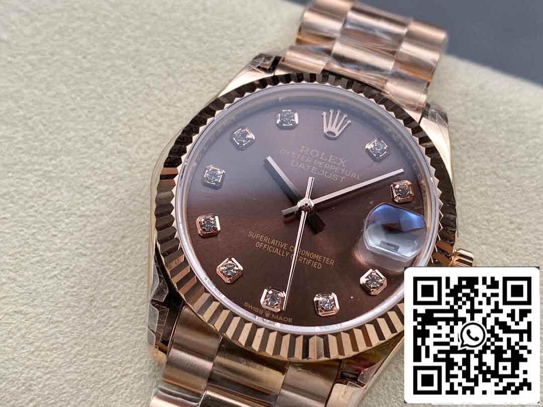 Rolex Datejust M278275-0010 31MM 1:1 edizione migliore GS Fabbrica Chocolate quadrante
