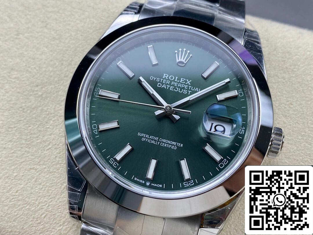 Rolex Datejust M126300-0019 41MM 1:1 edizione migliore VS Fabbrica quadrante verde