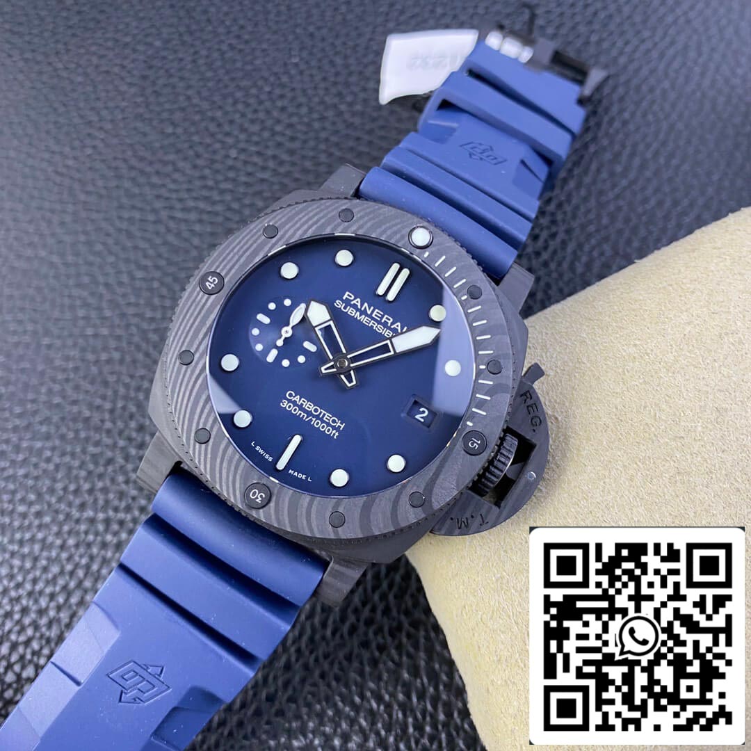 Panerai Submersible PAM01232 1:1 edizione migliore VS Fabbrica quadrante blu