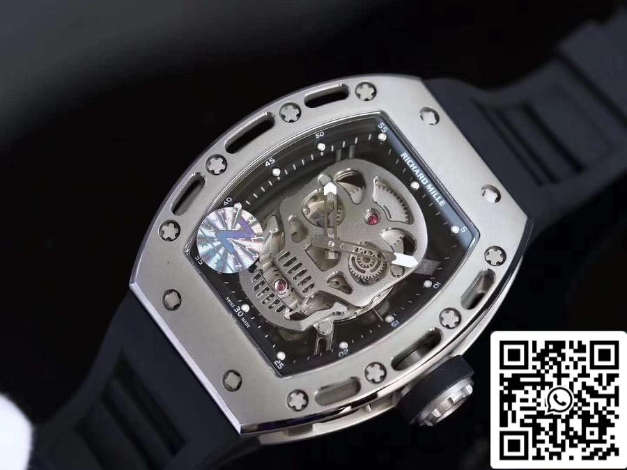 Richard Mille RM052 Z Fabbrica 1:1 Best Edition Swiss ETA6T51 Black Dial with Skull