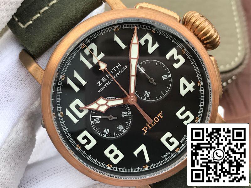 Zenith Pilot 29.2430.4069/21.C800 XF Fabbrica 1:1 Mejor Edición Suiza ETA7750