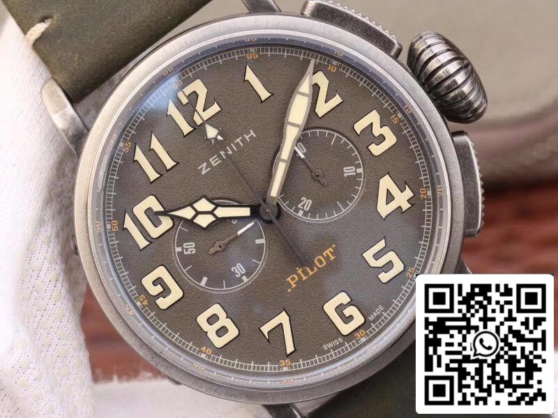 Zenith Heritage Pilot 11.2430.4069/21.C773 XF Fabbrica 1:1 Best Edition Swiss ETA7750