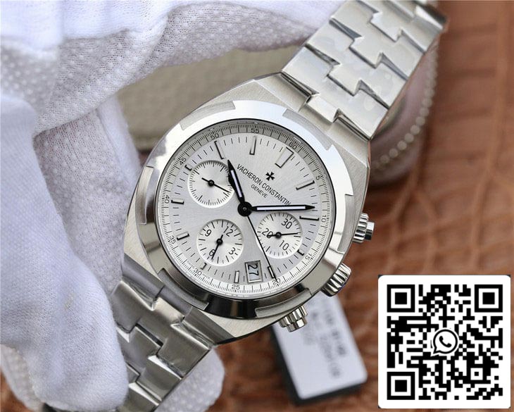 Vacheron Constantin Overseas 5500V/110A-B075 1:1 edizione migliore 8F Fabbrica Silvery quadrante bianco
