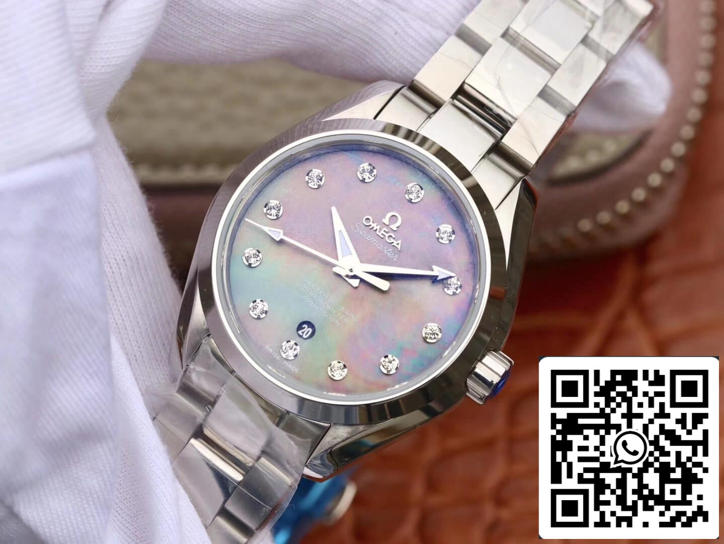 Omega Seamaster 231.10.34.20.57.001 Aqua Terra 150M 1:1 edizione migliore 3S Fabbrica Fritillaria Diamond quadrante