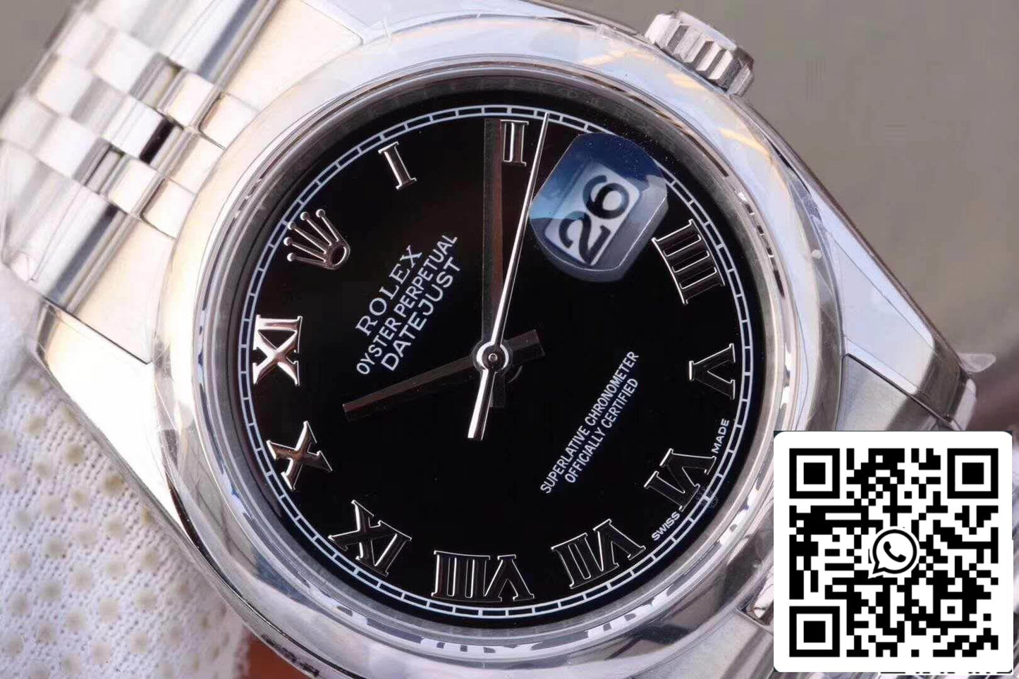 Rolex Datejust 36mm 116234 AR Fabbrica 1:1 edizione migliore Swiss ETA3135 quadrante nero