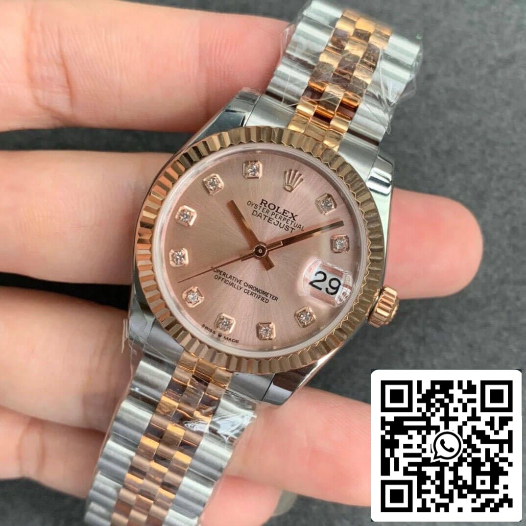 Rolex Datejust M278271-0024 1:1 edizione migliore GS Fabbrica Rosa Oro quadrante