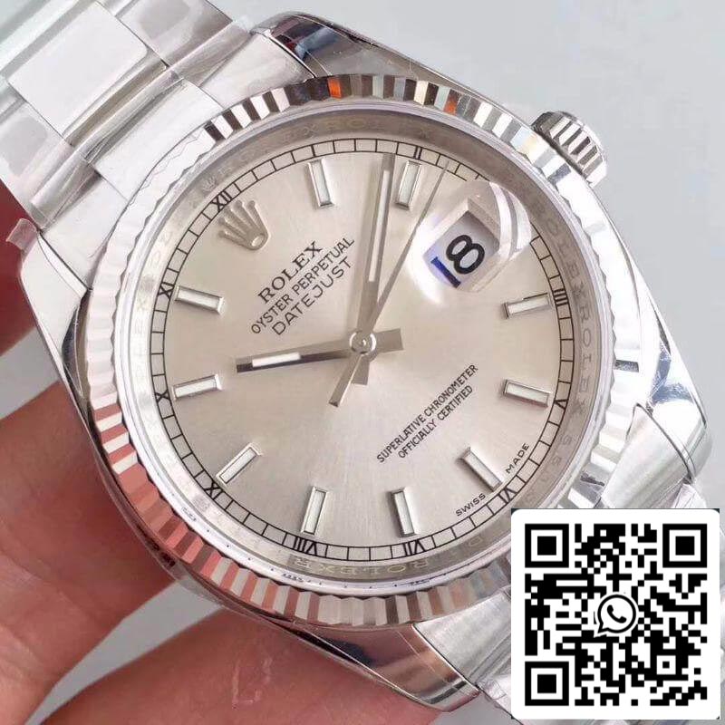 Rolex Datejust II 36mm 126334 AR Fabbrica 1:1 edizione migliore Swiss ETA3135 quadrante argento